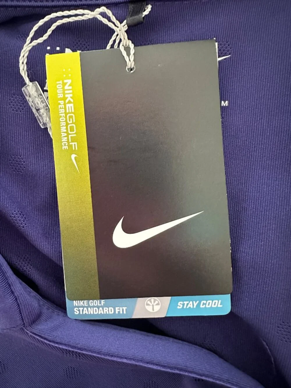 Nike Golf Women's Tour Performance Purple Sleeveless Collared Polo Medium NWT